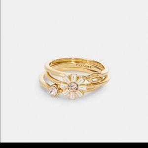 Coach Daisy Ring Set Size 6